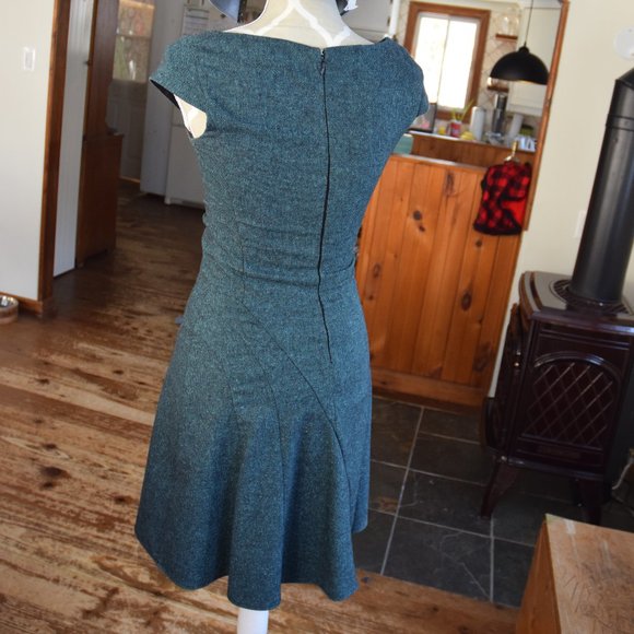 Swirl blue-green dress - Picture 2 of 8